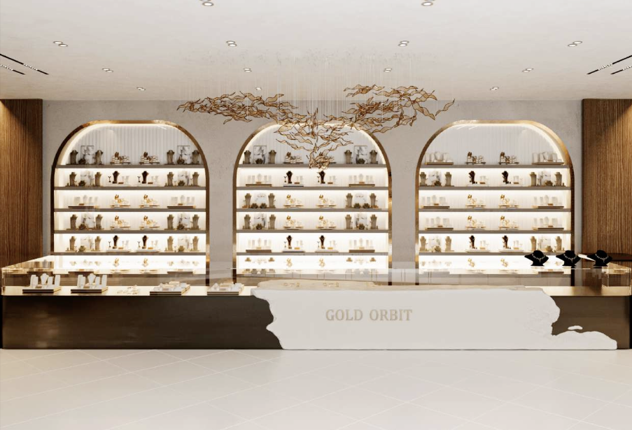 تصميم معرض تجاري للذهب