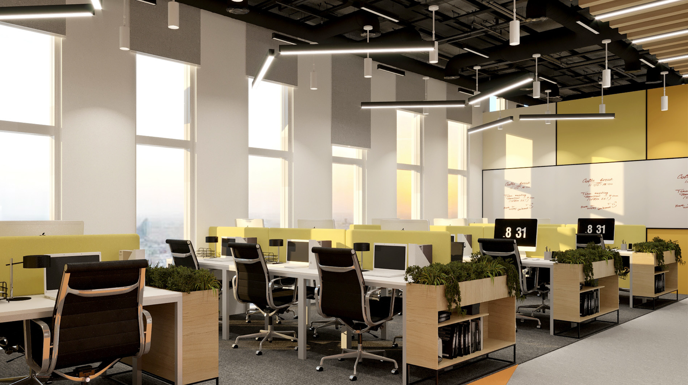 تصميم وتنفيذ مكتب اداري 