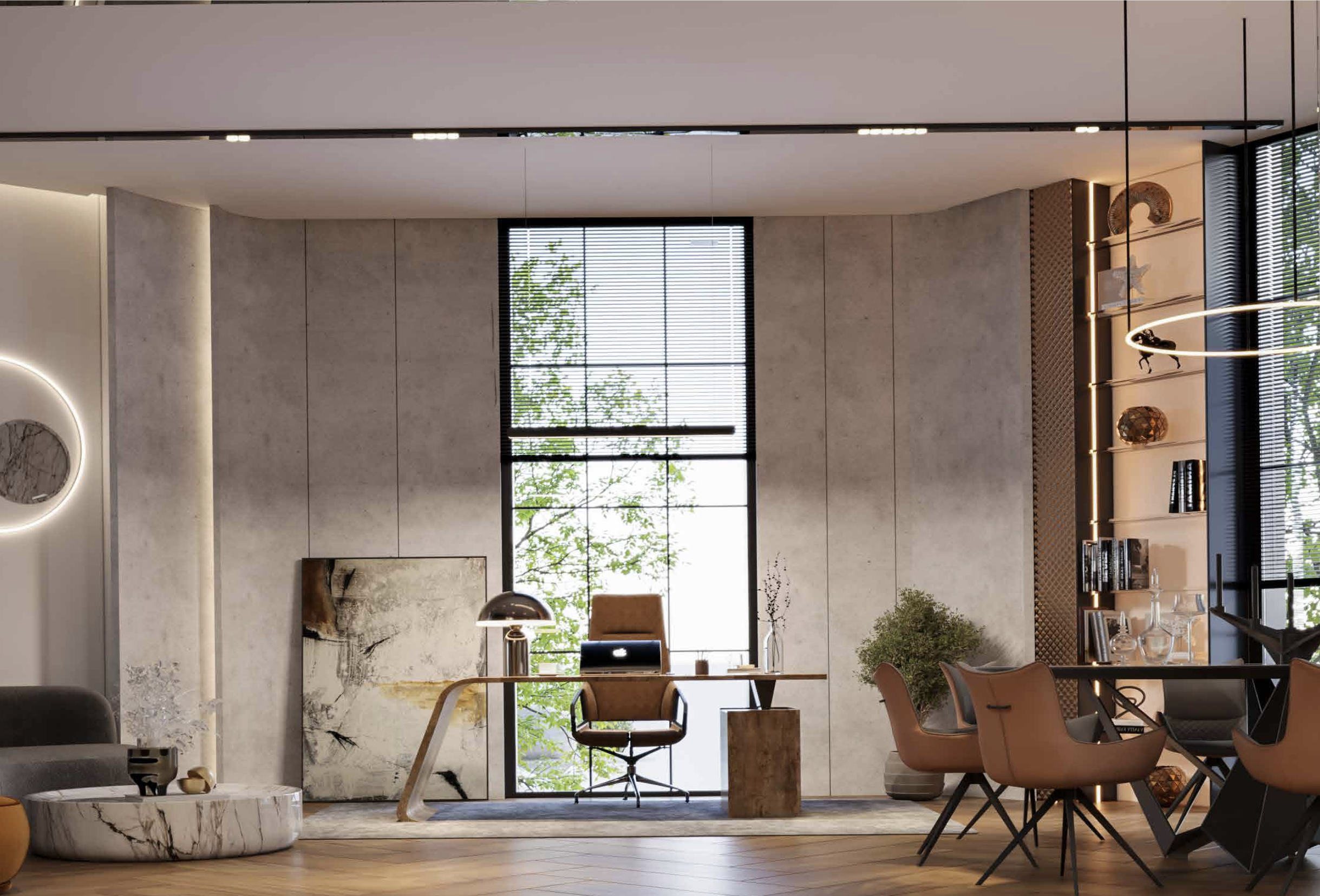 تصميم وتنفيذ مكتب اداري 